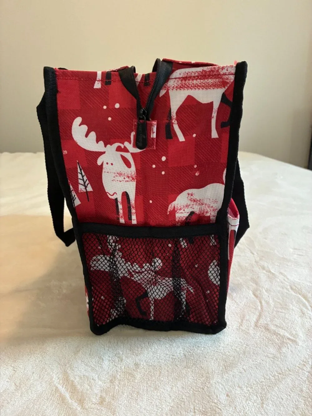 Thirty-One Zip-Top Organizing Utility Tote | Moosin Around Moose Print | NWT